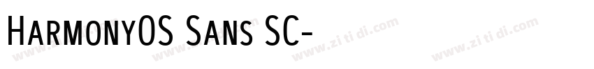 Harmony0S Sans SC字体转换
